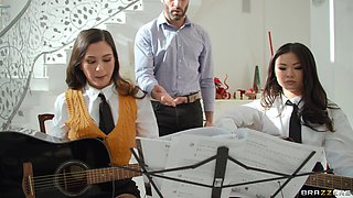 Pussy Whiplash With Damon Dice, Lulu Chu, Jasmine Wilde - Brazzers