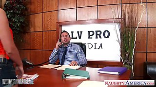 Horny office babe Jada Stevens gets arse fucked