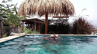 Swimming pool masturbation