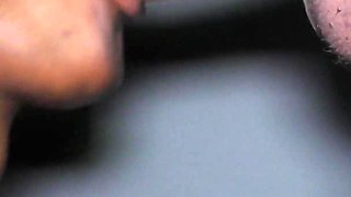 Ebony GF Sucks Big White Cock and Swallows All My Cum