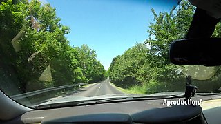 The Last Squirt and Golden Shower in My Car 4K