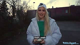 Public agent do you want to observe my tacos sex parody eighteen year senior blonde waitress