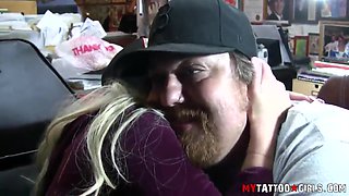 Shyla Stylez Flashes Her Big Tits While Having a Wrist Tattoo - AltErotic