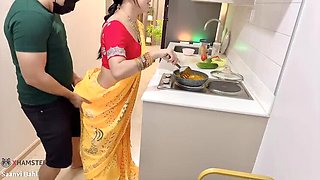 Desi MILF Saanvi Bahl Gets Wet Pussy Creampied by Neighbor's Big Dick