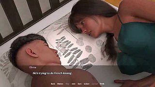 Mrs. Elena Fucks Luca on His Bed - Hot Stepmom Anal & Teen Sex - Full HD Amateur Homemade