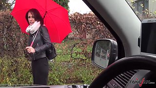 Dirty Speaking Babe Jump In Van With Stranger And Fuck Him 7 Min