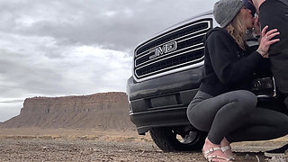 Blowjob on the Road Restroom and Risky Hotel