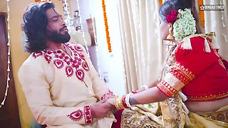 Desi Newly Married Starsudipa Fucked by a Man Infront of Husband and Turns Into a Hardcore Threesome. Hindi Audio