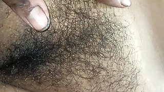 My stepmom hairy wet pussy touching