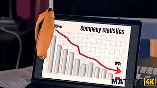 Mature4k. mature red haired craved a strong climax and controlled to make it real