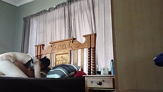 A gorgeous brunette rides my big cock