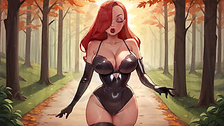 Happy Halloween by Stepsister Jessica from Who Framed Roger Rabbit! Perfect Big Boobs Bouncing