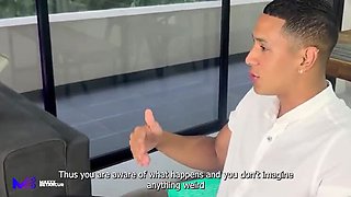 Sexy Colombian Threesome with Monique Fuentes - Big Tits Latina Fuck