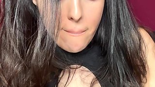 Naughty MILF Beggs for Sperm and Play with It