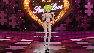 Hatsune Miku Shake It Song Undressing Dance Hentai Mmd 3D Blonde Hair Color Edit Smixix