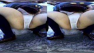 Schoolgirl Uniform Upskirt Vr Part 1 - Asian Schoolgirl Upskirt Voyeur Panties