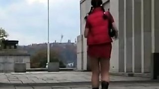 Cute amateur brunette naughty in solo jerking show on camera