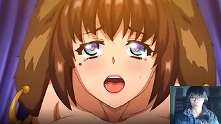 Wild ass fuck threeway action in anime style with Kei27