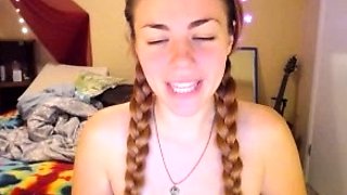 Jessy funny amateur teen brunette toying