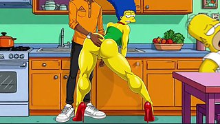 Marge Fucked While Homer's Takes a Nap - 2D Simpsons Animation
