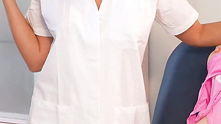 Sexy Doctors Help a Patient with Problem Erection.