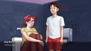 Comparing Huge Tits - Summertime Saga Gameplay