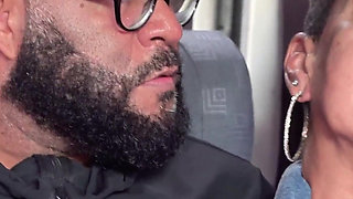 Ebony Granny Ass Fucked in Driving Van