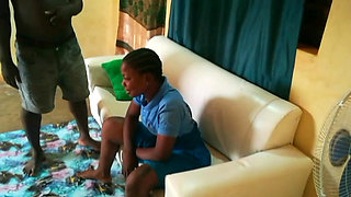 Student at her teacher's house gets a black cock