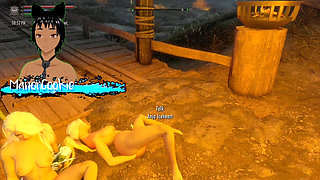 Skyrim B and L Mod - Going Out and Fucking a Hot Goth Vampire and Having an Orgy