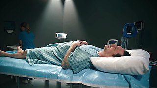 Tommy Pistol, Ashley Lane, and Anna Claire Clouds in a hot ffm threesome scene.