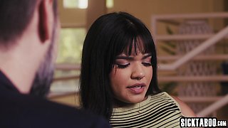 Naughty big arse Hispanic teenager gets fucked