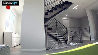 Nanny Let's Boss Borrow Her Fuck Hole After Getting Caught Playing With Her Toys