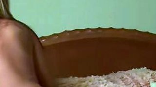 Petite small tit babe with perfect pussy masturbates