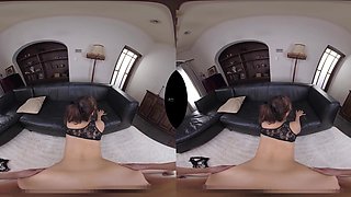Asian horny blondie asian babe VR porn