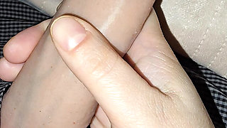 Step mom handjob massive dick while get a decision