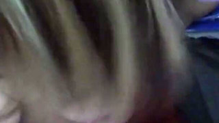 Wife sucking a room full of dicks at theater