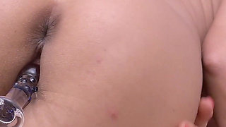 Big Tits Hungarian Slutwife Dorothy Black Dildo Fucking and Anal Fingering in Bed