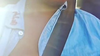 Exhibition Of My Ebony In The Car