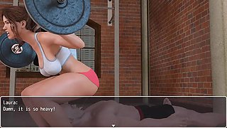 Laura Lustful Secrets Cheating Wife Is Stretching Herself With The Couch In The Gym Episode 40