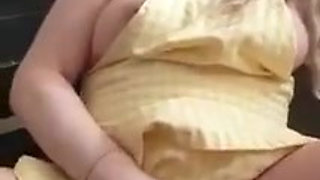 Naughty MILF stepmom kitchen play