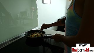Nasty amateur sex Thai 18-year-old screwed from behind