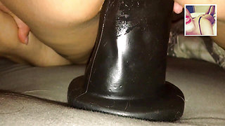 Fucking my new XL BBC Dildo and fisting myself