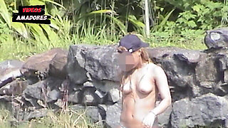 Hot Girls Take off Their Clothes on a Deserted Beach