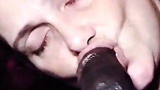 Step Mom Loves Sucking Big Black Cock with Amazing Gumjobs