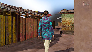 Father-in-law took his desi daughter-in-law Meena to the village and fucked her.