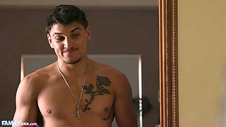 FamilyXXX - Asian MILF Stepmommy Gets Her Cream Pie! Honey Gold