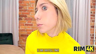 Couple Teaching Their Blonde Friend How To Rim And Make The Guy Cum 17 Min