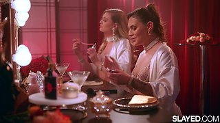 Dashing beauties discover finest lesbian pleasures in erotic duo