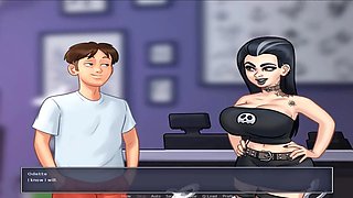 Summertime innocent doll Misskitty2k gets inked in this animated adventure