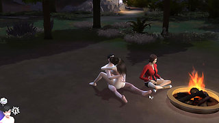 Fucking in the Forest with a Hot Girl